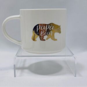 Threshold Papa Bear Mug - White and Gold